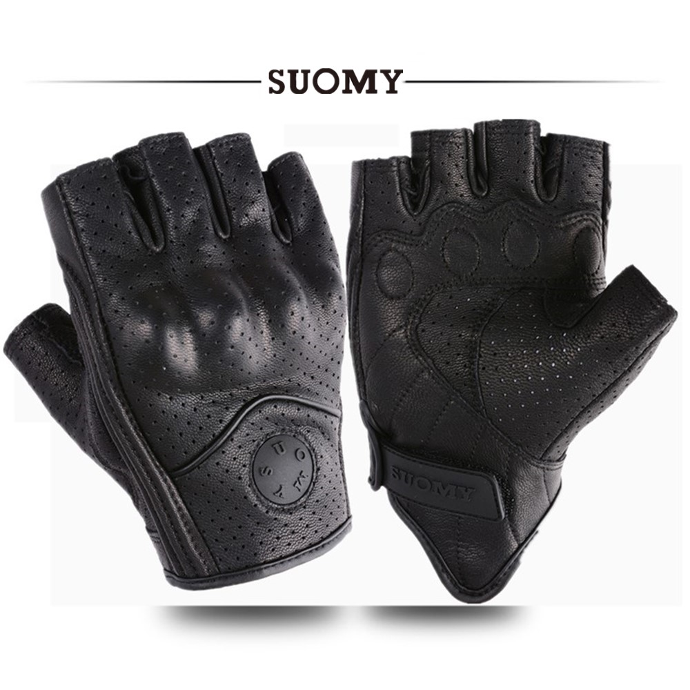 Men'S Fashion Gloves - Summer Half Finger Motorcycle Gloves Retro