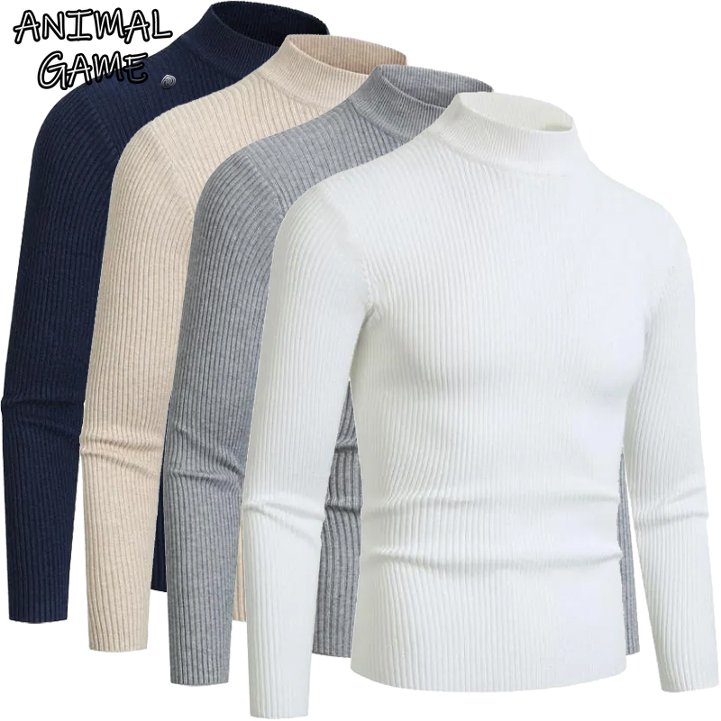 Animal Game Autumn Men's Mock  - đánh giá và giá Turtleneck Sweater Men