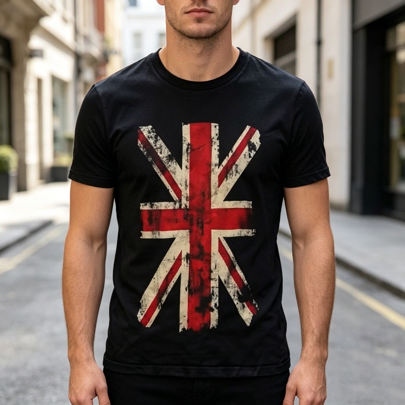Union Jack Graphic Tshirt Vint - đánh giá và giá Men'S Fashion Uk