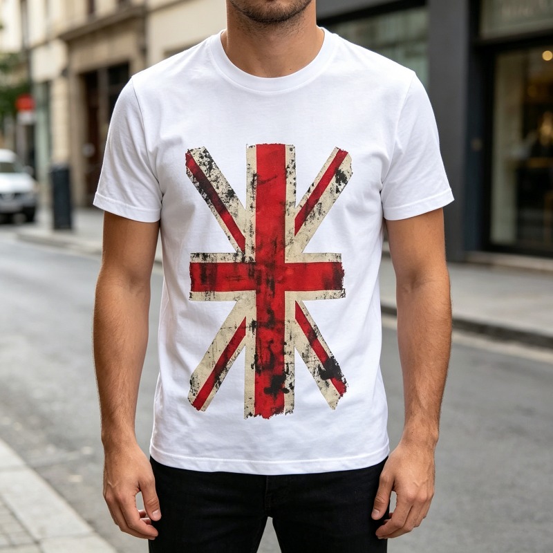 Union Jack Graphic Tshirt Vint - đánh giá và giá Men'S Fashion Uk