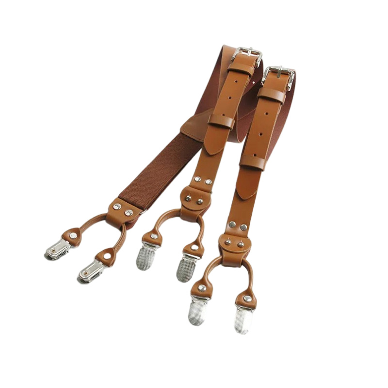 2.5Cm Leather Elasticity Men's - đánh giá và giá Suspenders Clip Men