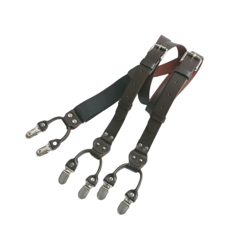 2.5Cm Leather Elasticity Men's - đánh giá và giá Suspenders Clip Men