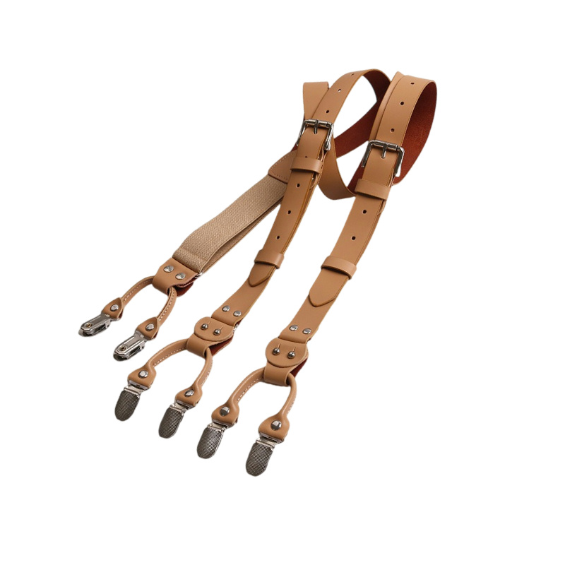 2.5Cm Leather Elasticity Men's - đánh giá và giá Suspenders Clip Men