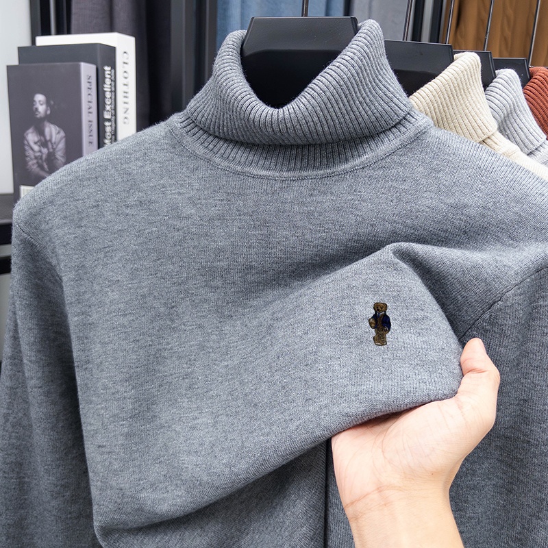 Luxury Brand Men's Spring Long - đánh giá và giá Turtleneck Sweater Men