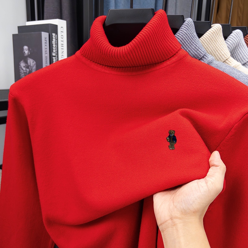 Luxury Brand Men's Spring Long - đánh giá và giá Turtleneck Sweater Men