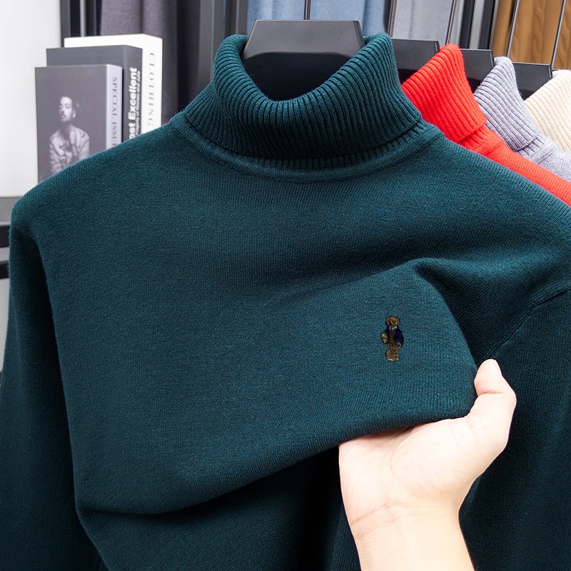Luxury Brand Men's Spring Long - đánh giá và giá Turtleneck Sweater Men