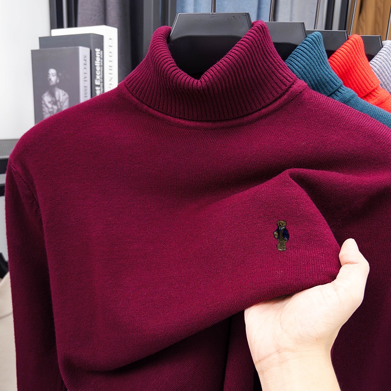 Luxury Brand Men's Spring Long - đánh giá và giá Turtleneck Sweater Men