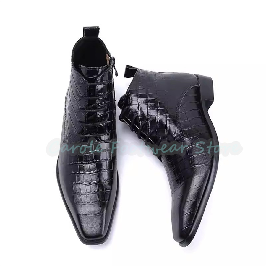 Fashion Genuine Leather Ankle  - đánh giá và giá Mens Fashion Dress Shoes