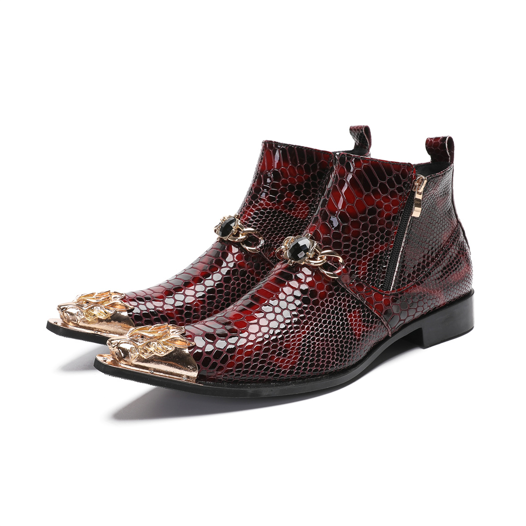 fashion metal pointed toe real - đánh giá và giá Mens Fashion Dress Shoes