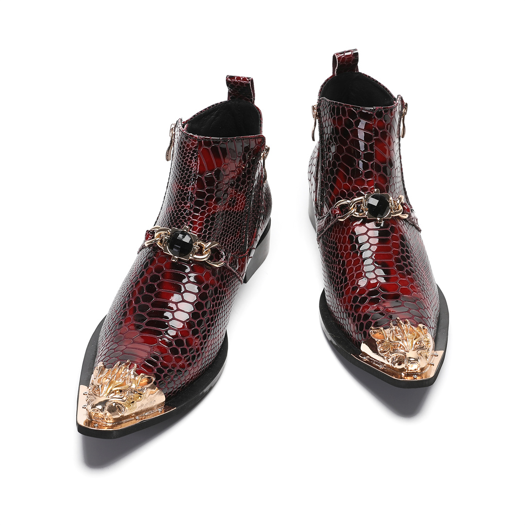 fashion metal pointed toe real - đánh giá và giá Mens Fashion Dress Shoes