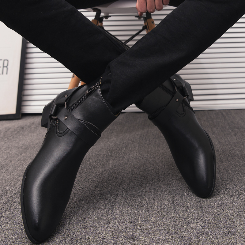2026 New Ankle Boots PU Leathe - đánh giá và giá Mens Fashion Dress Shoes