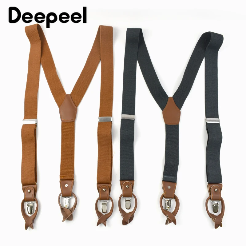 Deepeel 3.5*125cm Men's Adult  - đánh giá và giá Suspenders Clip Men