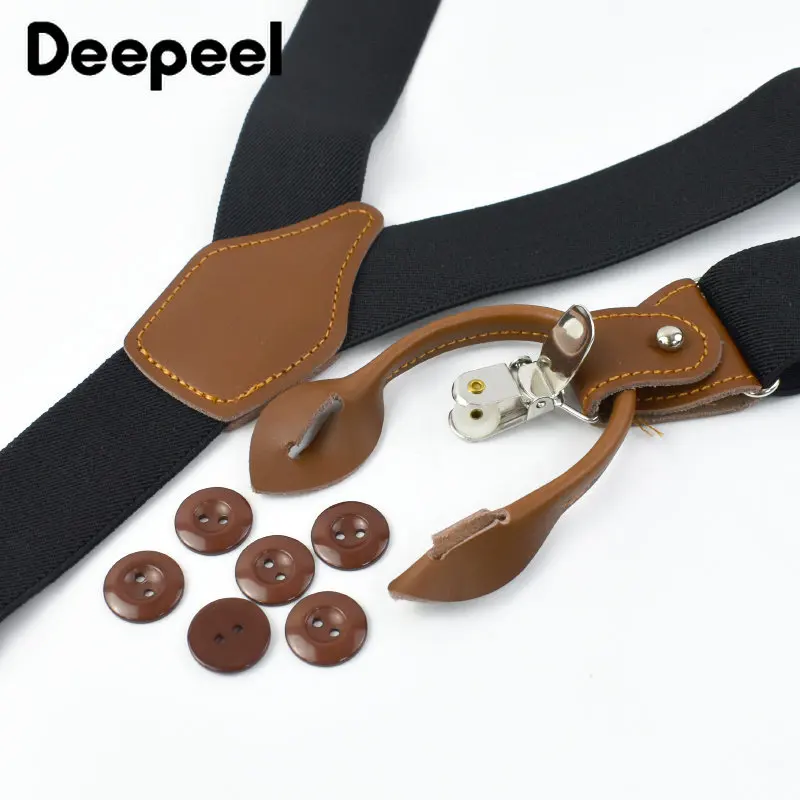 Deepeel 3.5*125cm Men's Adult  - đánh giá và giá Suspenders Clip Men
