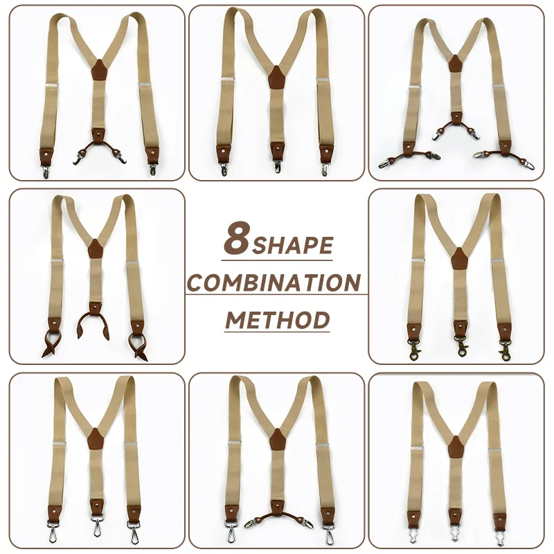 Deepeel 1 Bộ 3.5X125cm Kinh Do - đánh giá và giá Suspenders Clip Men