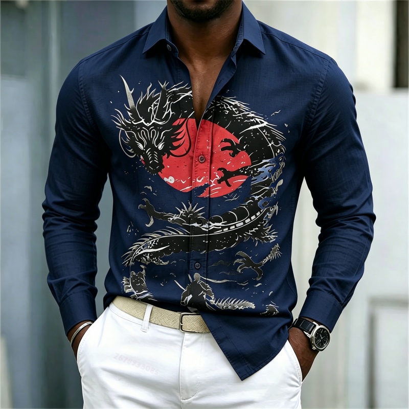 2026 New Men's Shirt White Bla - đánh giá và giá Mens Fashion Casual