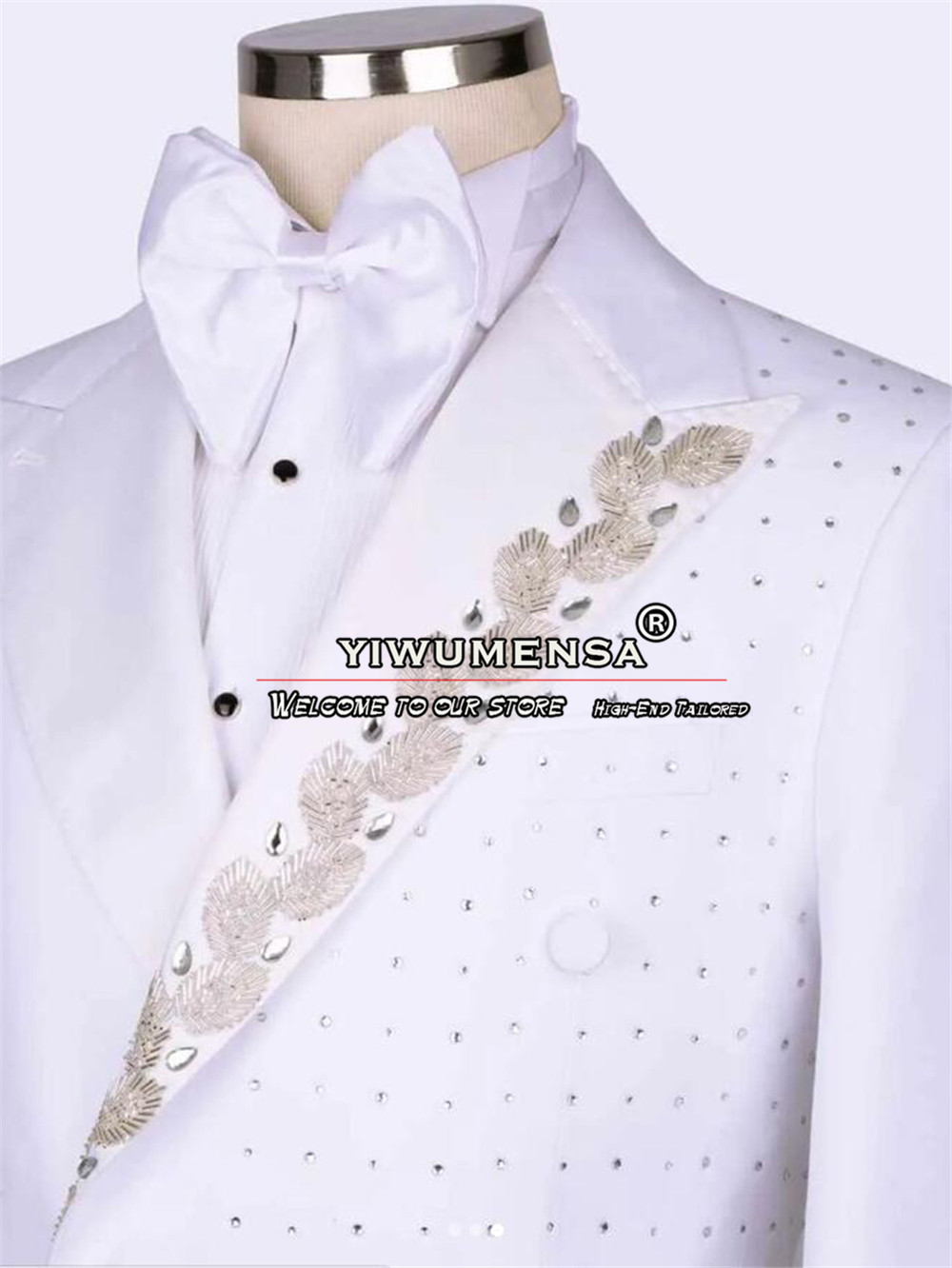 Bespoke White Suits Men Slim F - đánh giá và giá Slim Fit Blazer Men