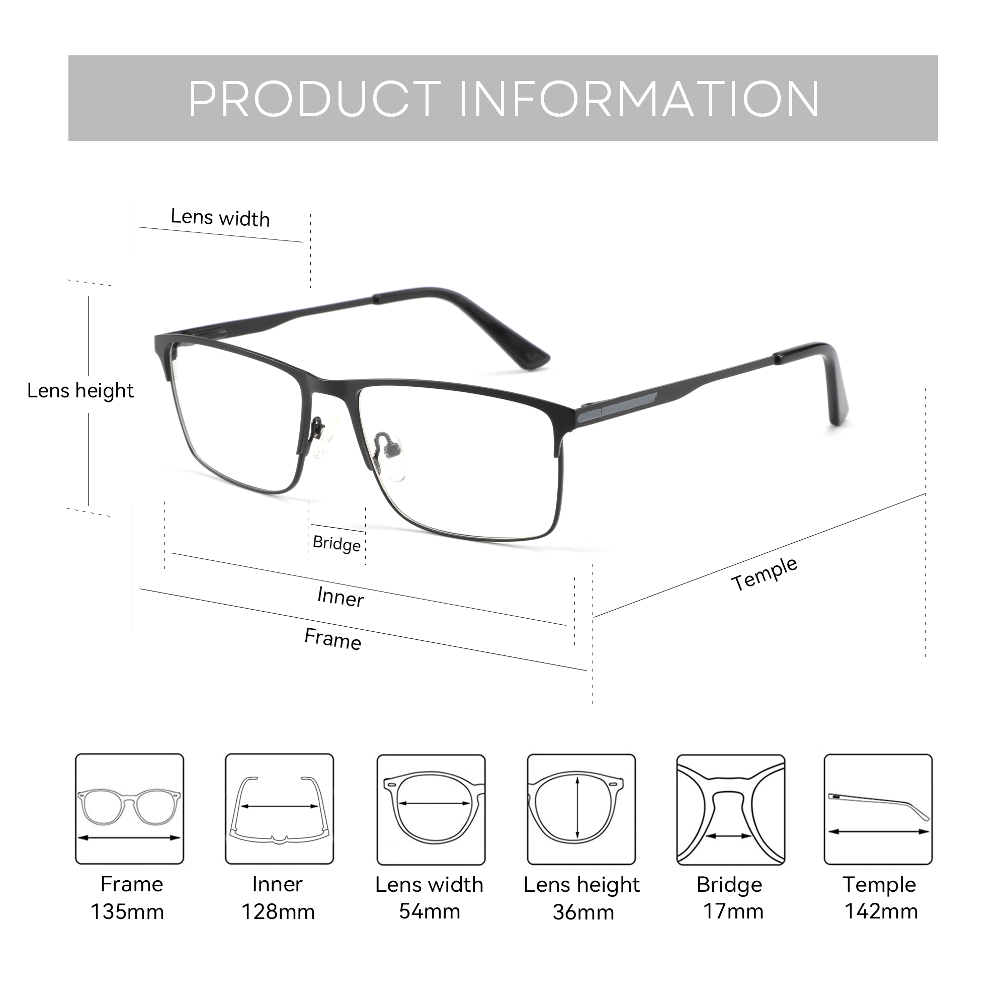 ZENOTTIC Men Alloy Optical Gla - đánh giá và giá Men'S Fashion Non Prescription Glasses