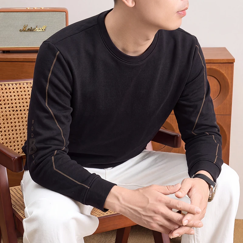 Mens Daily Crew Neck Sweatshir - đánh giá và giá Mens Fashion Casual