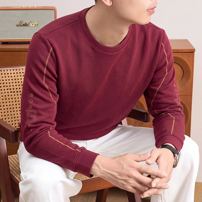 Mens Daily Crew Neck Sweatshir - đánh giá và giá Mens Fashion Casual