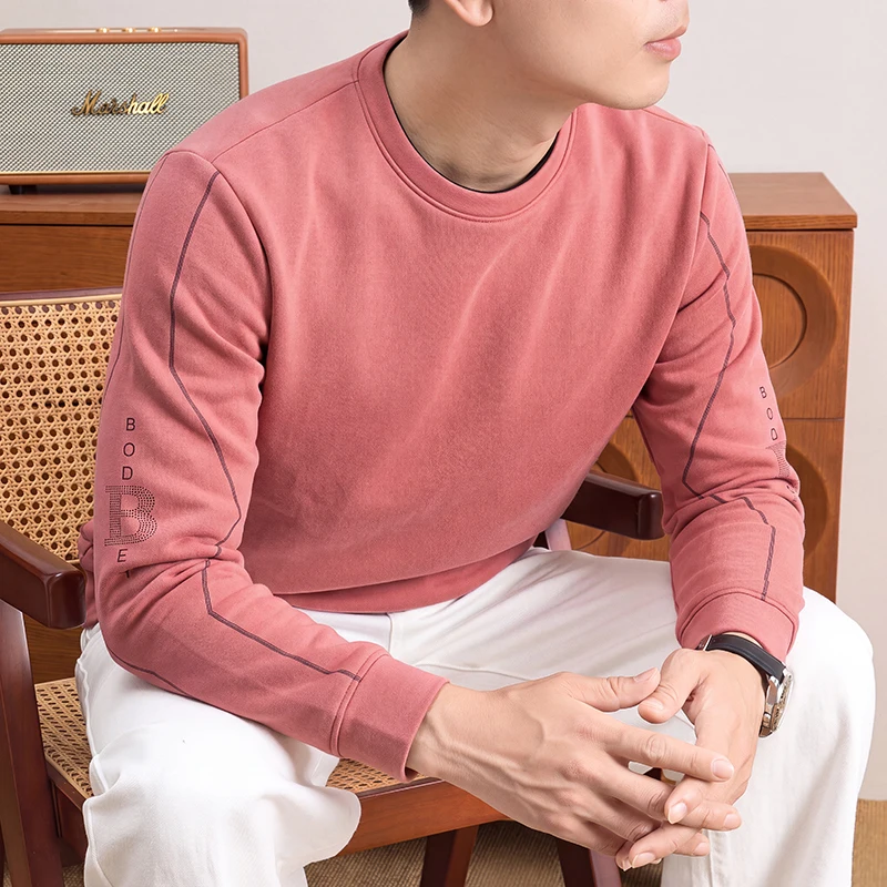 Mens Daily Crew Neck Sweatshir - đánh giá và giá Mens Fashion Casual
