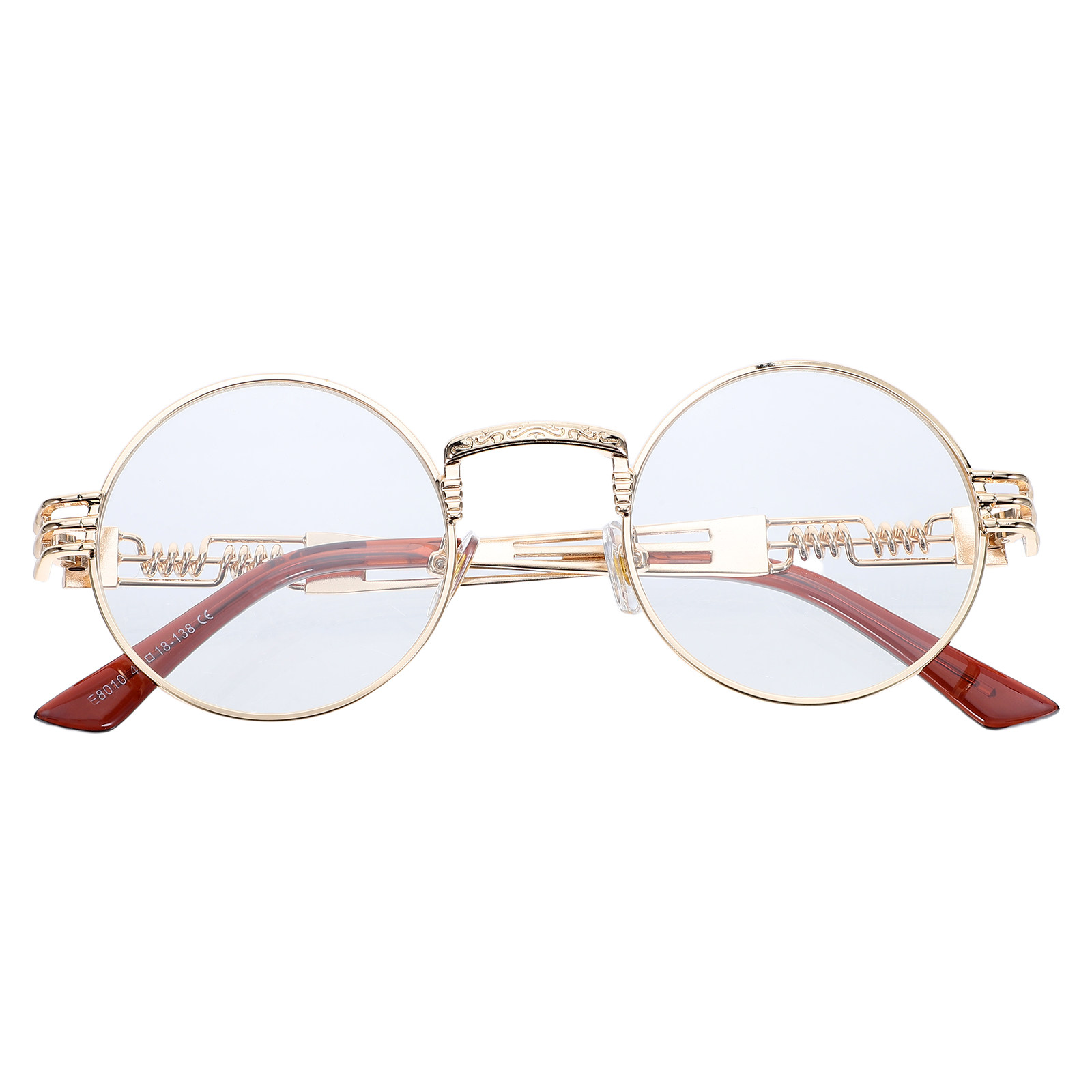 Vintage Round Metal Steampunk  - đánh giá và giá Men'S Fashion Non Prescription Glasses