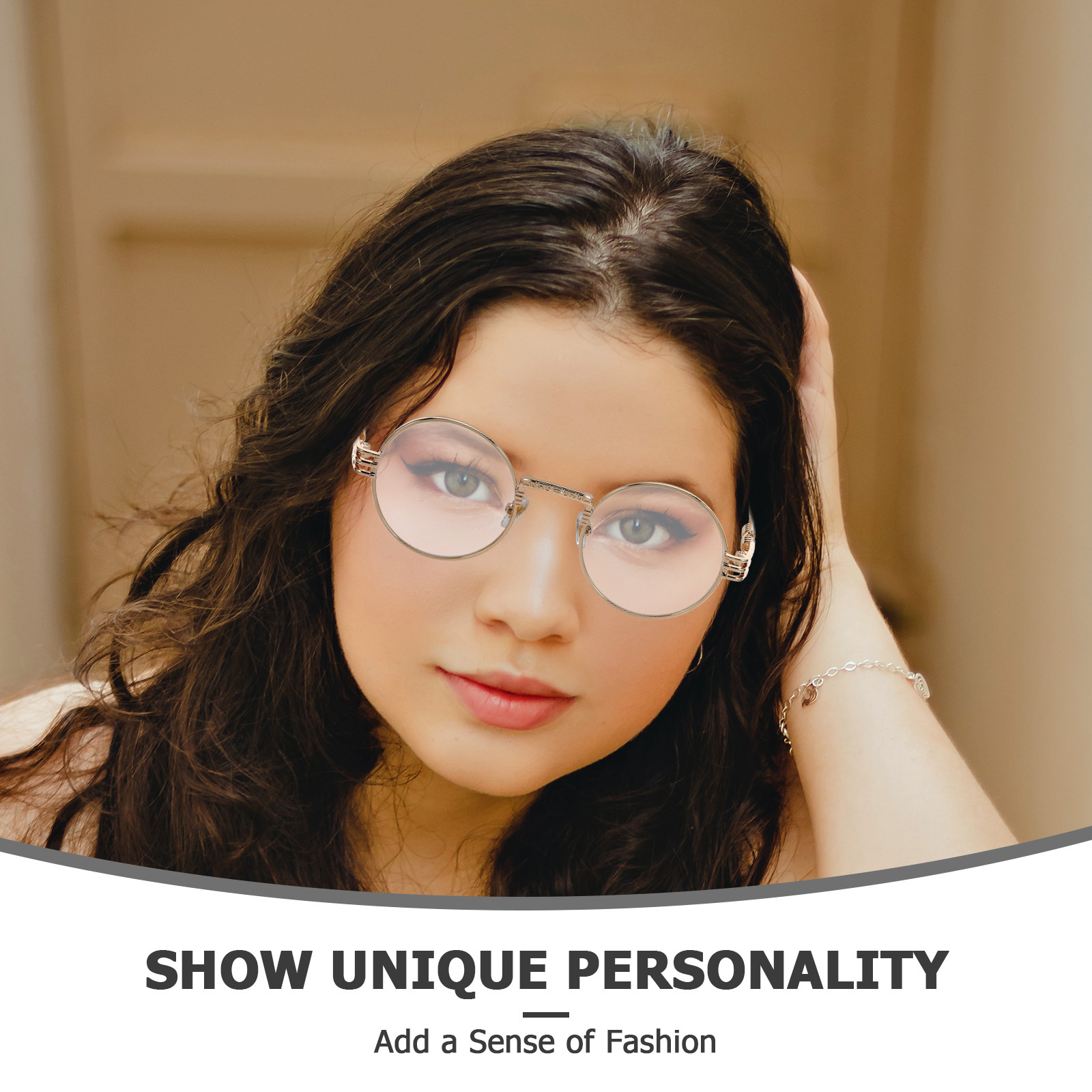 Vintage Round Metal Steampunk  - đánh giá và giá Men'S Fashion Non Prescription Glasses