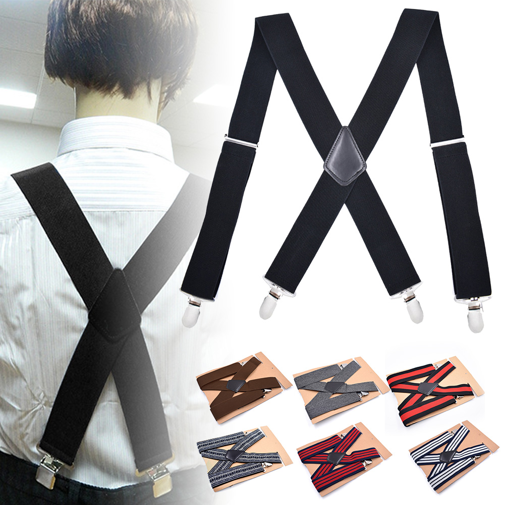 5cm Men Suspenders High Elasti - đánh giá và giá Suspenders Clip Men