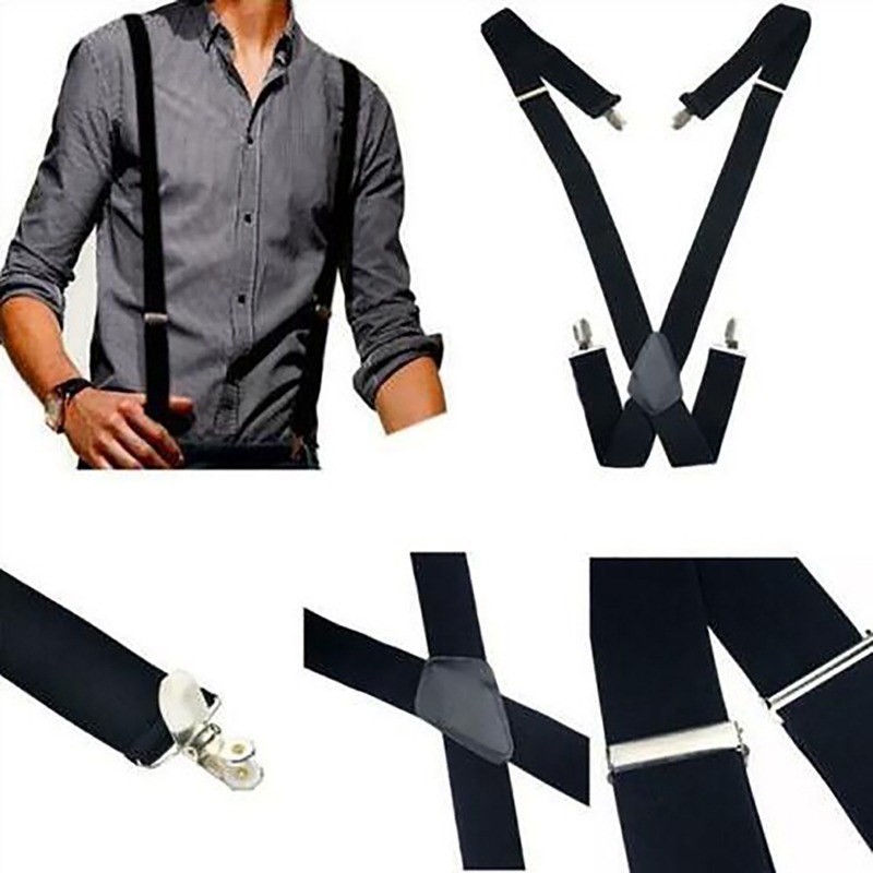 4 Clips 2.5/3.5CM Wide Men Sus - đánh giá và giá Suspenders Clip Men
