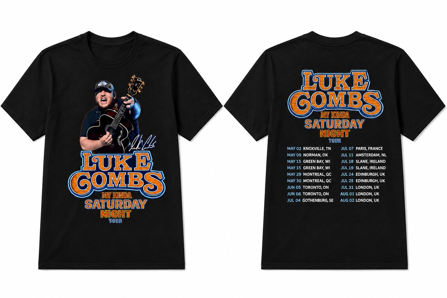 Luke Combs My Kinda Saturday N - đánh giá và giá Men'S Fashion Uk
